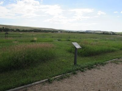 Marker in Fort Phil Kearny. Click for full size. Marker in Fort Phil Kearny image. Click for full size.