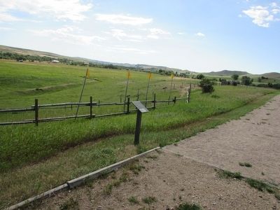 Marker in Fort Phil Kearny image. Click for full size.