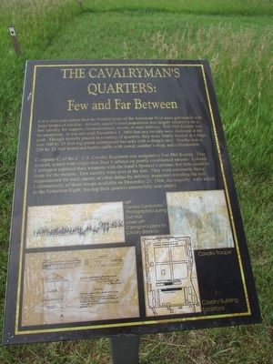 The Cavalrymans Quarters: Marker image. Click for full size.