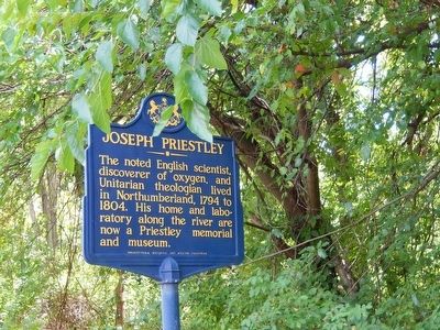 Joseph Priestley Marker. Click for full size. Joseph Priestley Marker image. Click for full size.
