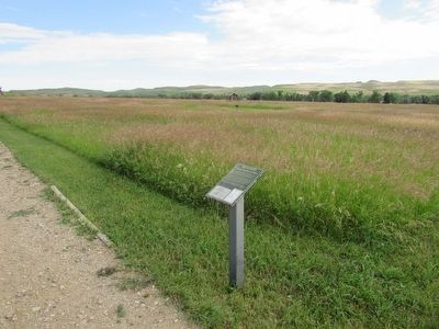 Marker in Fort Phil Kearny. Click for full size. Marker in Fort Phil Kearny image. Click for full size.
