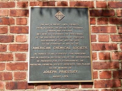 Joseph Priestley House image. Click for full size.
