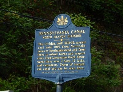 Pennsylvania Canal Marker. Click for full size. Pennsylvania Canal Marker image. Click for full size.