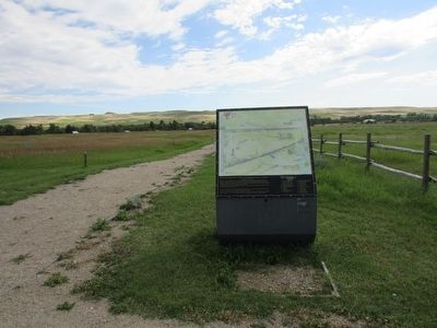 Marker in Fort Phil Kearny image. Click for full size.