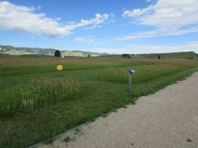 Marker in Fort Phil Kearny. Click for full size. Marker in Fort Phil Kearny image. Click for full size.