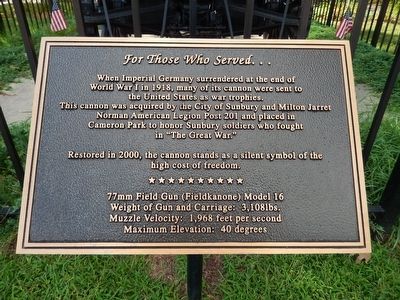 For Those Who Served Marker. Click for full size. For Those Who Served Marker image. Click for full size.