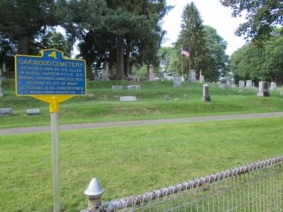 Oakwood Cemetery & Marker image. Click for full size.