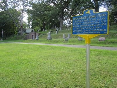Oakwood Cemetery & Marker. Click for full size. Oakwood Cemetery & Marker image. Click for full size.