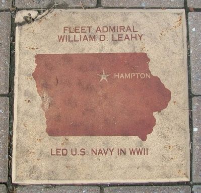 Fleet Admiral William D. Leahy Marker image. Click for full size.