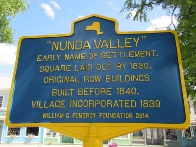 "Nunda Valley" Marker image. Click for full size.