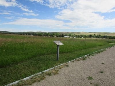 Marker in Fort Phil Kearny. Click for full size. Marker in Fort Phil Kearny image. Click for full size.