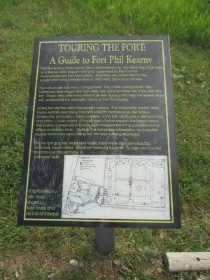 Touring the Fort Marker image. Click for full size.
