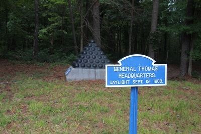 14th Corps Headquarter’s Marker. Click for full size. 14th Corps Headquarter’s Marker image. Click for full size.