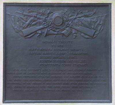 68th Indiana Infantry Marker. Click for full size. 68th Indiana Infantry Marker image. Click for full size.