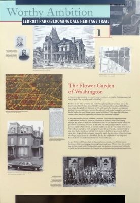 The Flower Garden of Washington Marker image. Click for full size.