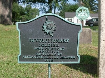 John Crawford Burial Marker image. Click for full size.