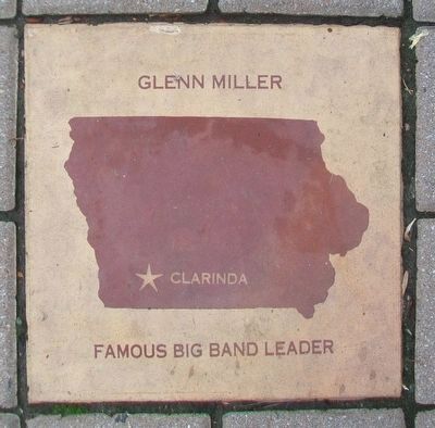 Glenn Miller Tile in the Iowa Walk of Fame image. Click for full size.