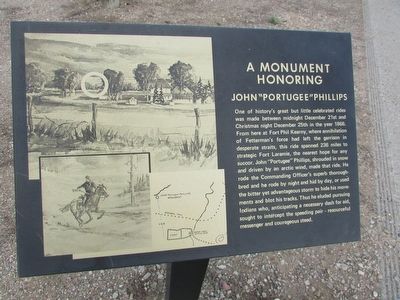 A monument Honoring John “Portugee” Phillips Marker. Click for full size. A monument Honoring John “Portugee” Phillips Marker image. Click for full size.