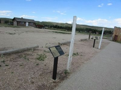 Markers at Fort Phil Kearny. Click for full size. Markers at Fort Phil Kearny image. Click for full size.