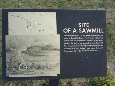Site of a Sawmill Marker image. Click for full size.