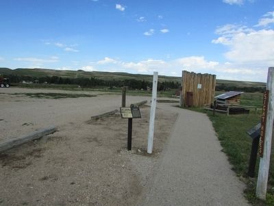 Markers at Fort Phil Kearny. Click for full size. Markers at Fort Phil Kearny image. Click for full size.