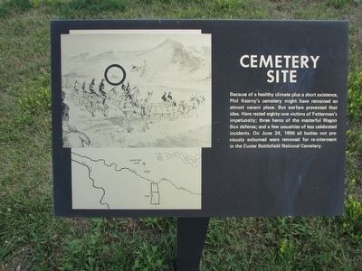Cemetery Site Marker. Click for full size. Cemetery Site Marker image. Click for full size.
