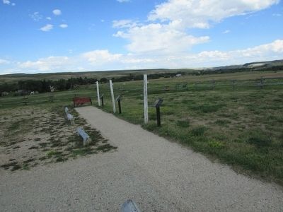 Markers at Fort Phil Kearny. Click for full size. Markers at Fort Phil Kearny image. Click for full size.