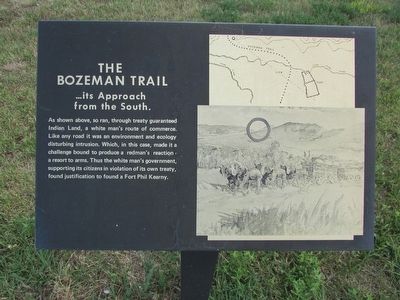 The Bozeman Trail Marker. Click for full size. The Bozeman Trail Marker image. Click for full size.
