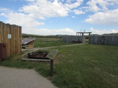 Marker at Fort Phil Kearny. Click for full size. Marker at Fort Phil Kearny image. Click for full size.