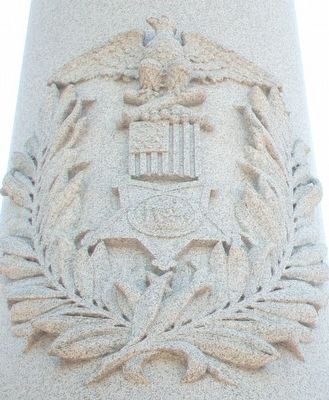 Civil War Memorial G.A.R. Emblem image. Click for full size.