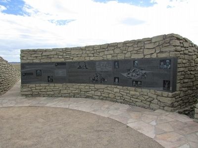 Little Bighorn Indian Memorial Marker image. Click for full size.