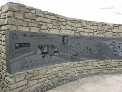 Little Bighorn Indian Memorial Marker image. Click for full size.