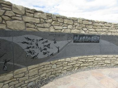 Little Bighorn Indian Memorial Marker image. Click for full size.