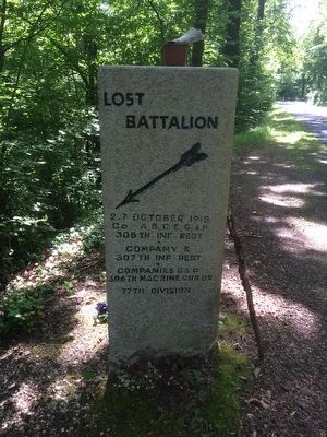 Lost Battalion Marker image. Click for full size.
