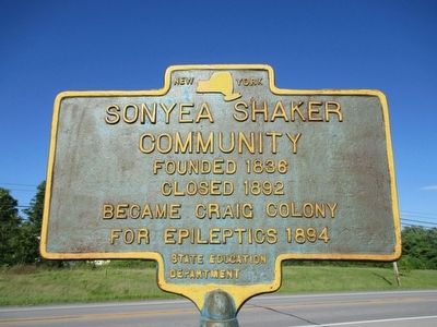 Sonyea Shaker Community Marker image. Click for full size.