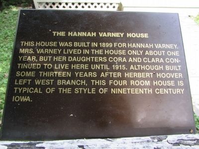 The Hannah Varney House Marker image. Click for full size.
