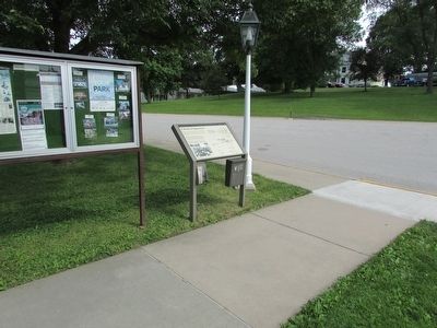 Marker at the Hoover Presidential Library and Museum image. Click for full size.