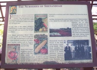 The Nurseries of Shenandoah Marker image. Click for full size.