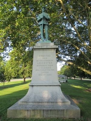 Leicester Civil War Memorial. Click for full size. Leicester Civil War Memorial image. Click for full size.