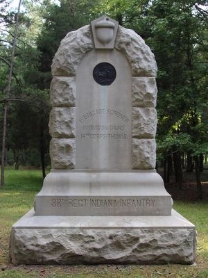 38th Indiana Infantry Marker image. Click for full size.
