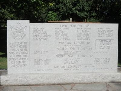 Mount Morris Veterans Memorial image. Click for full size.