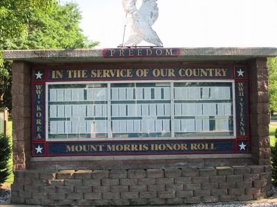 Wall of Honor. Click for full size. Wall of Honor image. Click for full size.