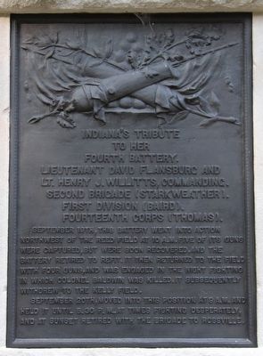 4th Indiana Battery Marker. Click for full size. 4th Indiana Battery Marker image. Click for full size.