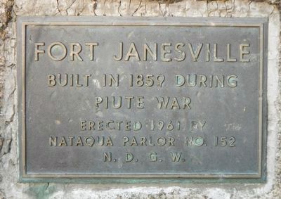 Fort Janesville Marker image. Click for full size.
