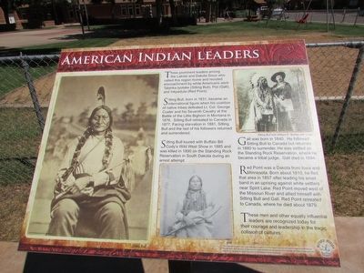 American Indian Leaders Marker image. Click for full size.