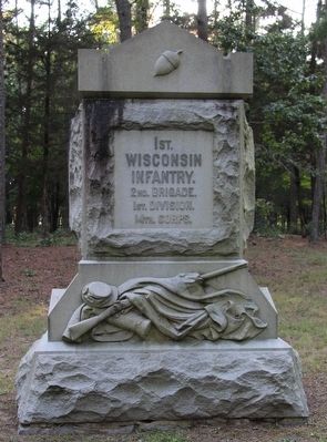 1st Wisconsin Infantry Marker image. Click for full size.