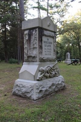 1st Wisconsin Infantry Marker. Click for full size. 1st Wisconsin Infantry Marker image. Click for full size.