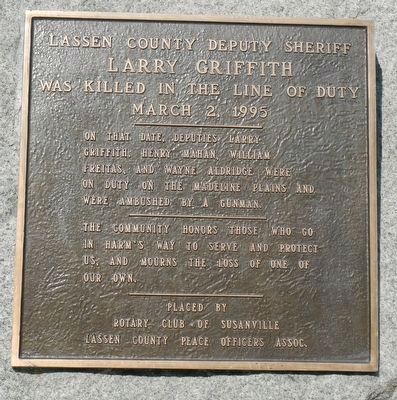 Larry Griffith Marker image. Click for full size.