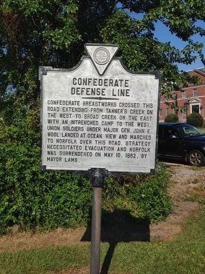 Confederate Defense Line Marker. Click for full size. Confederate Defense Line Marker image. Click for full size.