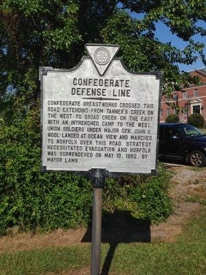 Confederate Defense Line Marker image. Click for full size.